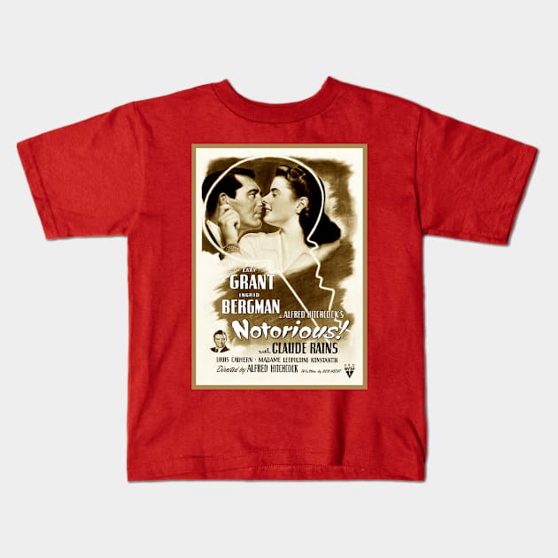 Notorious (Sepia) Kids T-Shirt by Vandalay Industries